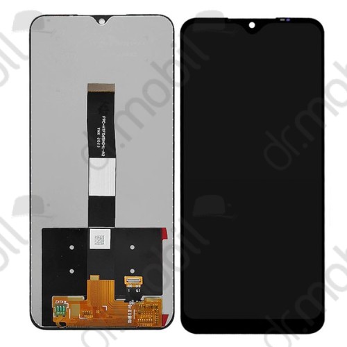 Kijelző érintőpanel LCD Xiaomi Redmi 9A,9AT fekete, előlap keret nélkül